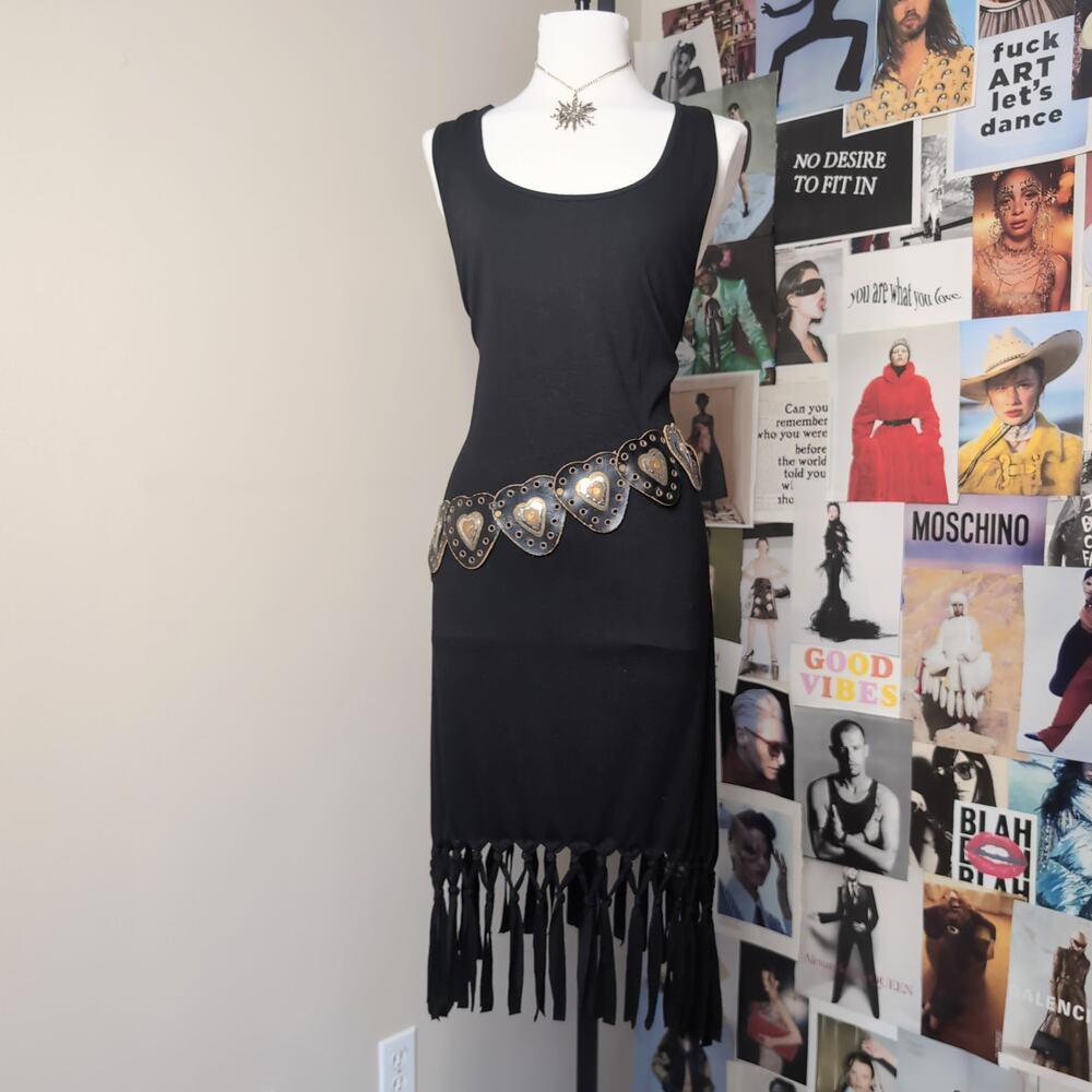 Gothic Swimsuit Cover Up Fringe Sundress